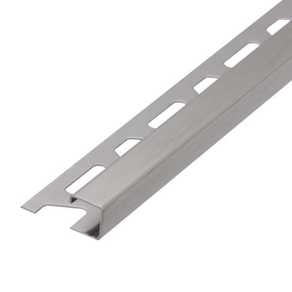 Schlüter square profile brushed stainless steel