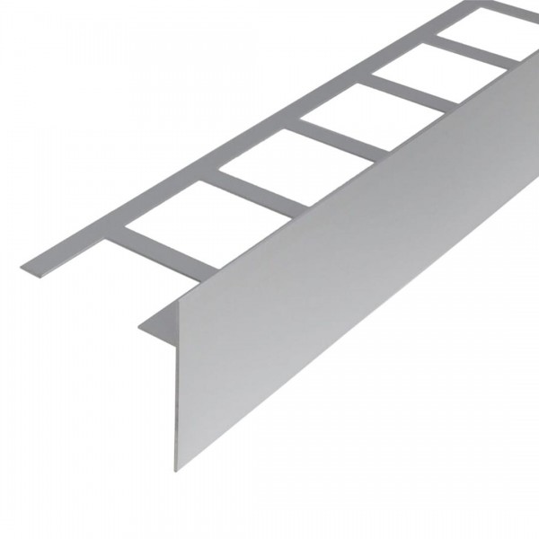 Balkonwinkelprofil T-Form 80 mm silber eloxiert