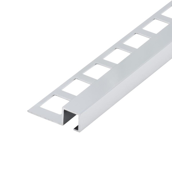Quadratprofil Aluminium silber (glänzend) 9 mm
