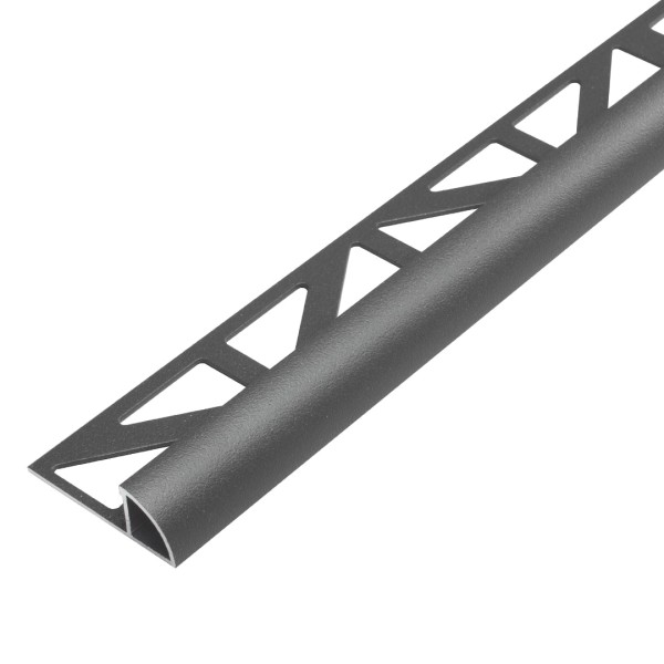 Viertelkreisprofil Salt'n'Pepper anthrazit aus Aluminium
