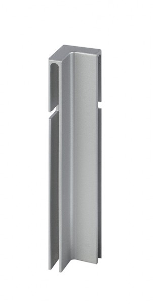 Innenecke Balkonwinkelprofil T-Form silber 80 mm