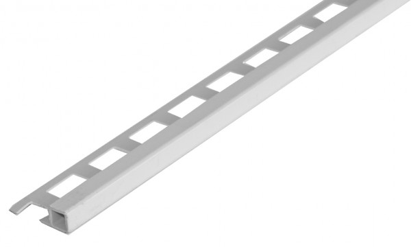 Quadratprofil PVC silbergrau