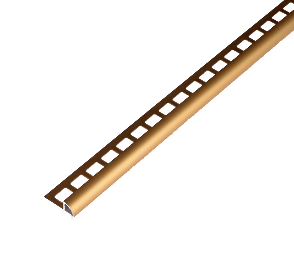 250cm//12,5mm Alu eloxiert Silber matt Fliesenschienen-Set Quadratprofil