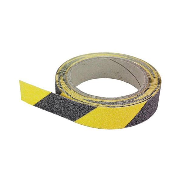 Rutschhemmendes Klebeband schwarz-gelb 25mm