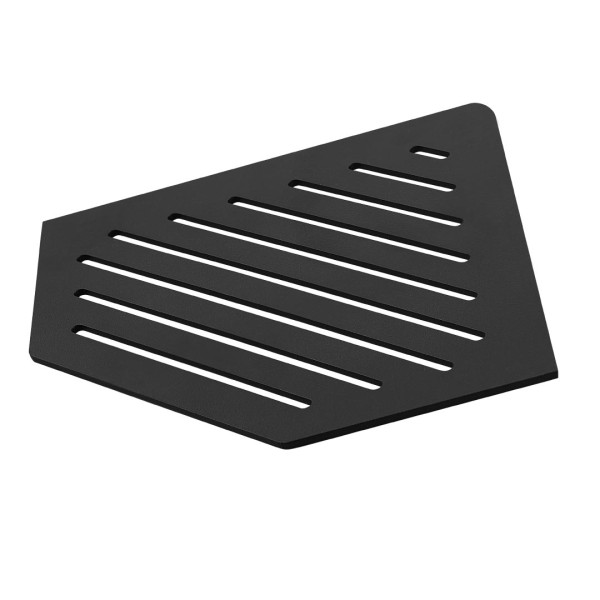 TI-SHELF Fünfeckige Eckablage schwarz LINE