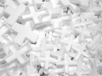 Tile spacer white X shape Tile spacer white X shape