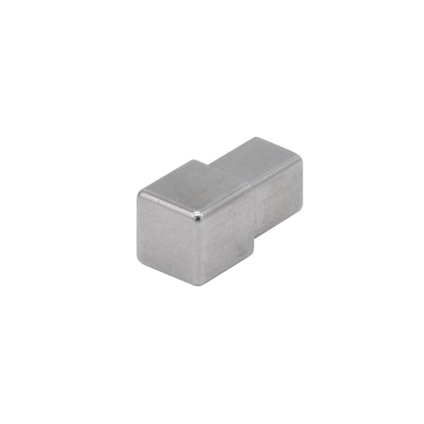 Quadratecke Edelstahl natur 12,5 mm