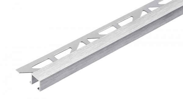Quadratprofil Aluminium silber hochglanzeloxiert gebürstet 250 cm