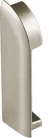 DURAL Werkbladprofiel einddop titanium VE 2Stk; Seite:links