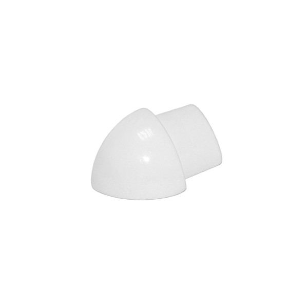 Außenecken für Aluprofile weiß VE 2Stk; Höhe:6 mm