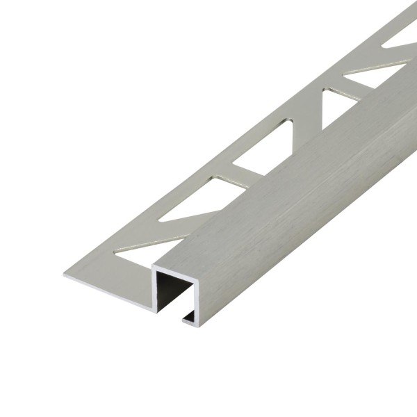 DURAL vierkant profiel aluminium titanium (geborsteld) 7 mm