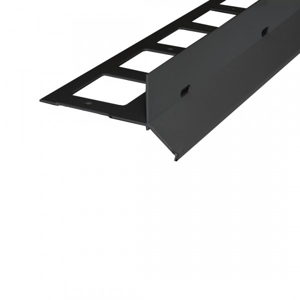 Balkonprofil Y-Form Splitt und Kies anthrazit 53 mm