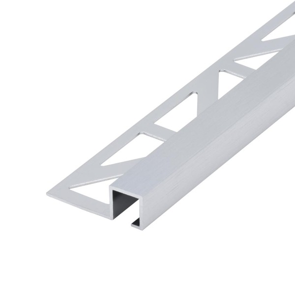 DURAL Quadratprofil Aluminium silber (gebürstet) 7 mm