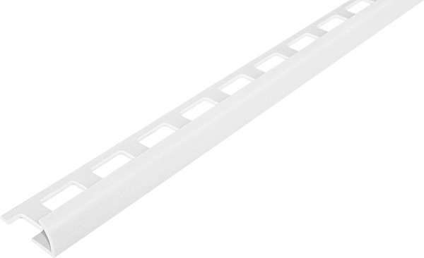 Viertelkreisprofil offen PVC weiß