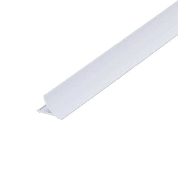 Anschlussprofil Aluminium weiß 8 mm