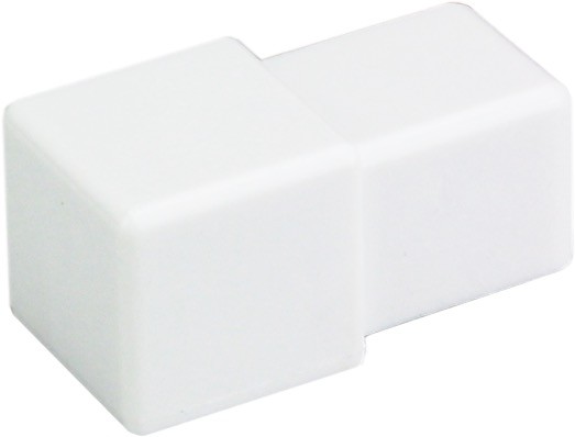 Quadratecke PVC Weiss