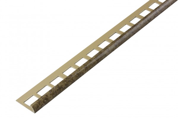 Rundprofil PVC granitbeige offen
