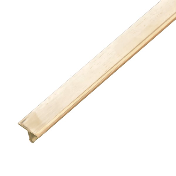 Übergangsprofil T-Form Messing poliert 14mm