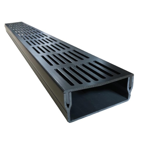 Entwässerungsrinne UDP100 schwarz