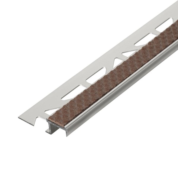 Trapprofiel antislip alu cacao 9 mm 250 cm