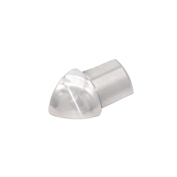 Außenecke für Edelstahlprofil poliert 6 mm