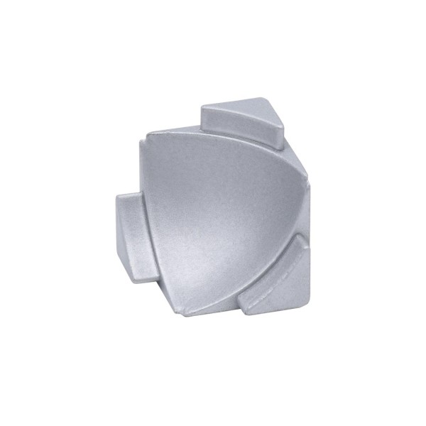 Binnenhoekstuk 3D aansluitprofiel Cove zilver