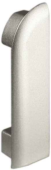 DURAL Arbeitsplattenprofil Endkappe silber VE 2Stk; Höhe:9 mm|Seite:rechts