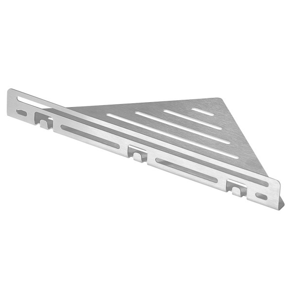 TI-SHELF dreieckige Edelstahlablage mit Reling LINE