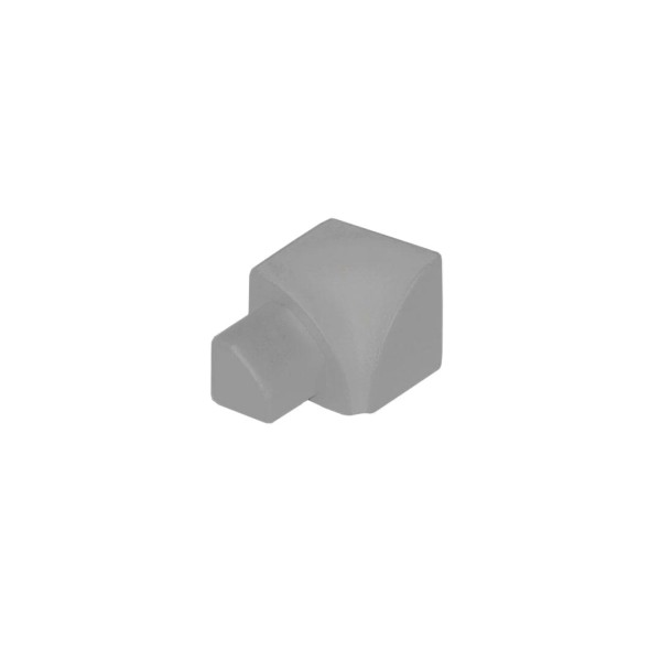 Inner corners for aluminum profiles concrete gray 8 mm