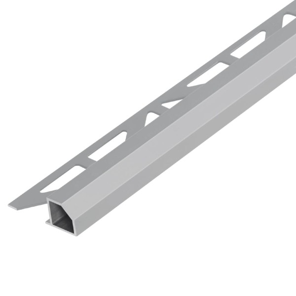 Quadratprofil 'Diamant' Aluminium betongrau 11 mm 300 cm