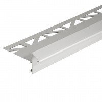 Balkonwinkelprofil mit Tropfkante silber eloxiert 18 mm Höhe Balkonwinkelprofil mit Tropfkante silber eloxiert 18 mm Höhe