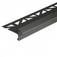 Balkonwinkelprofil mit Tropfkante anthrazit 18 mm Höhe Balkonwinkelprofil mit Tropfkante anthrazit 18 mm Höhe