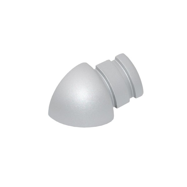 BLANKE Round external corner aluminium silver (matt)
