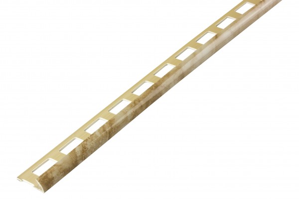 Rundprofil PVC marmorbeige offen