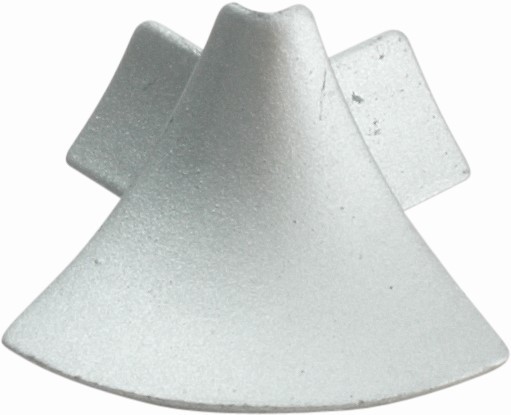 Anschlussprofil Außenecke silber