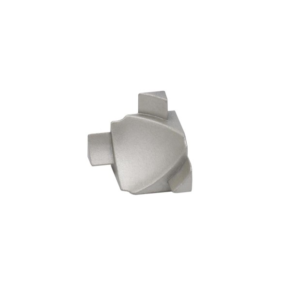 Anschlussprofil 3D Innenecke Metalldruckguss silber