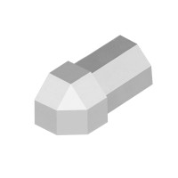 Outside corner diamond profile silver Outside corner diamond profile silver