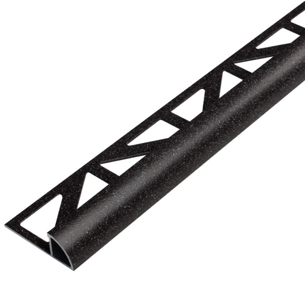 DURAL Viertelkreisprofil Salt'n'Pepper schwarzbraun Aluminium