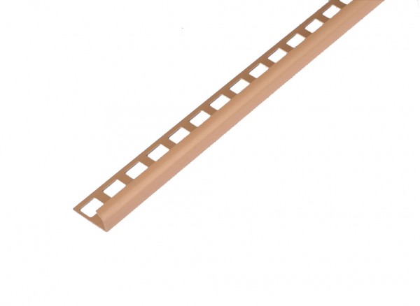 Rundprofil beige PVC offen